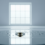 Bicolor gouden ring met diamant en saffier