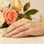 Gouden alliance ring met briljant