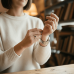 Gouden saffier ring met diamanten