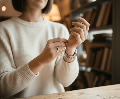 Gouden saffier ring met diamanten