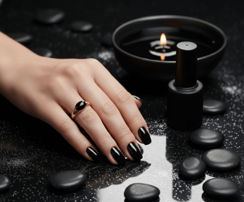 Gouden saffieren ring