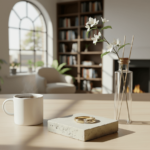 Gouden fantasie ring met briljant