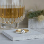 Gouden ring met solitair briljant