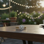 Bicolor ring met briljanten 0.20 ct.