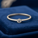 Geel gouden briljant geslepen diamanten ring