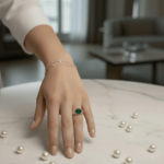 Atelier Christian gouden ring met saffier