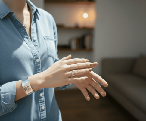 Christian geel- en wit gouden ring met diamant