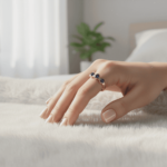 Gouden diamanten en saffieren ring