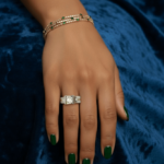 Diamanten wit gouden ring