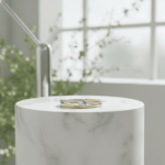 Bicolor diamanten Christian ring