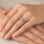 Bicolor gouden ring met diamanten