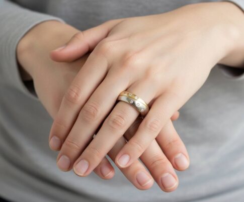 Bicolor Atelier Christian ring met briljanten