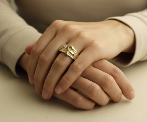 14 karaat gouden ring