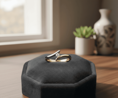 Christian bicolor fantasie briljanten ring