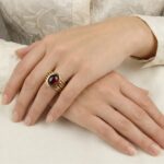 Atelier Christian gouden ring met granaat