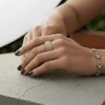 14 karaat geel gouden ring met zirkonia