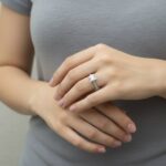 Wit gouden ring met zirkonia