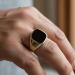 Gouden zegelring met lagensteen