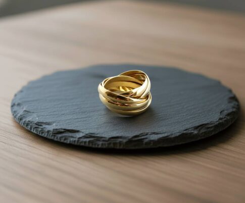 Gouden duimring van 8 ringen