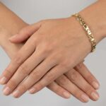 Goud schakelarmband