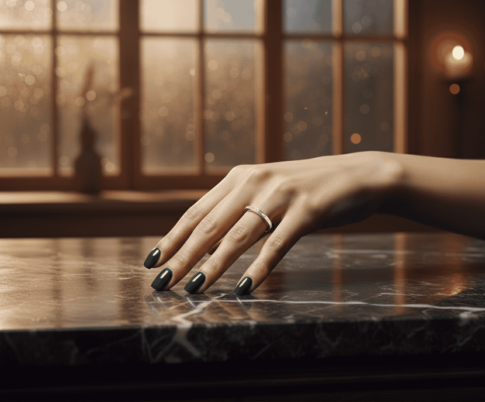 Wit gouden ring met 15 diamanten