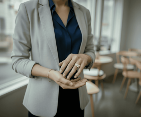 14 karaat Christian gouden ring met zirkonia