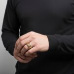 Gouden duimring van 8 ringen