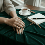 Gouden ring met saffier en zirkonia