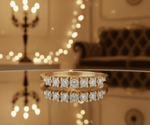 Gouden Atelier Christian ring met diamanten