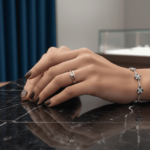 Bicolor diamanten Christian ring