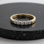 Gouden alliance ring met briljant