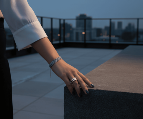 Geel gouden lapis lazuli ring