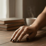 Rosé gouden bolletjes ring