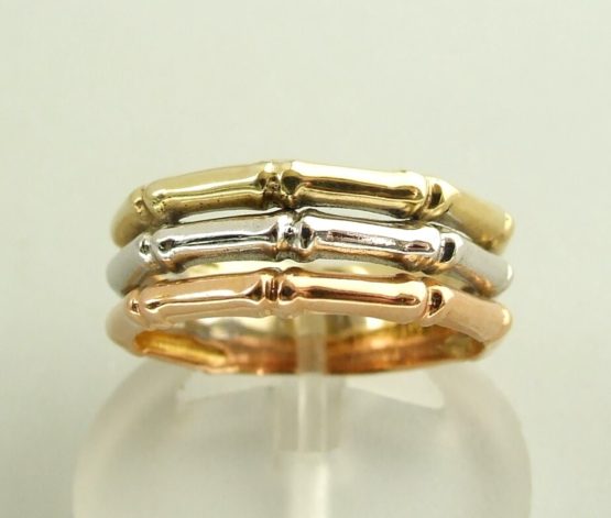 Gouden tricolor ring