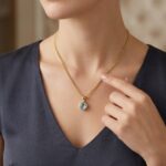 Gouden ketting en zirkonia harten sleutelhanger