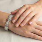 14 karaat wit gouden diamanten armband