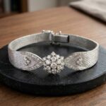 14 karaat wit gouden diamanten armband