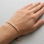 Geel goud zirkonia armband