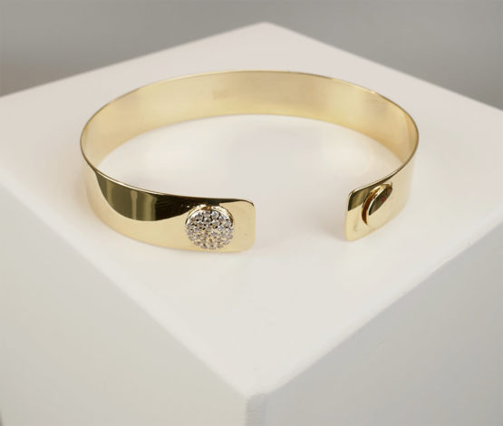 Gouden armband met zirkonia