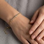 Geel goud zirkonia armband