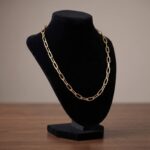Geel gouden schakelcollier