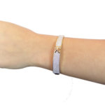 Christian geel gouden slavenarmband met zirkonia
