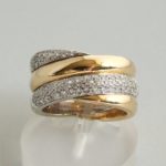 18 karaat gouden ring met briljanten