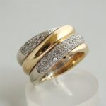 18 karaat gouden ring met briljanten