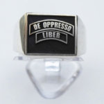 Zilveren zegelring De Oppresso Liber