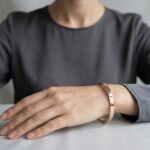 Rood gouden slavenarmband