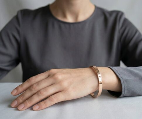 Rood gouden slavenarmband