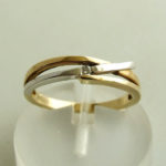 Christian bicolor gouden ring met diamant