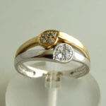 Christian bicolor ring met zirkonia