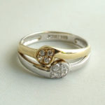 Christian bicolor ring met zirkonia